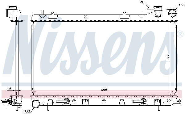 NISSENS Kühler, Motorkühlung