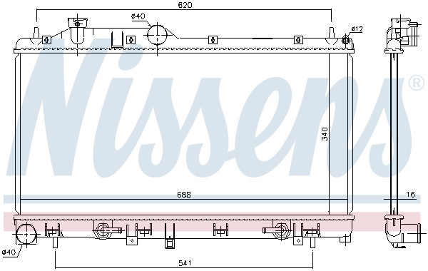 NISSENS Kühler, Motorkühlung