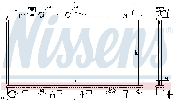 NISSENS Kühler, Motorkühlung