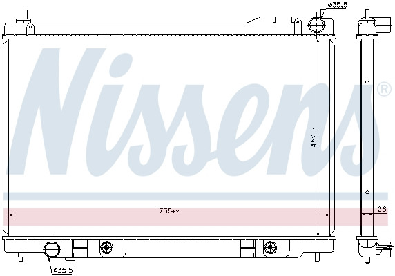 NISSENS Kühler, Motorkühlung