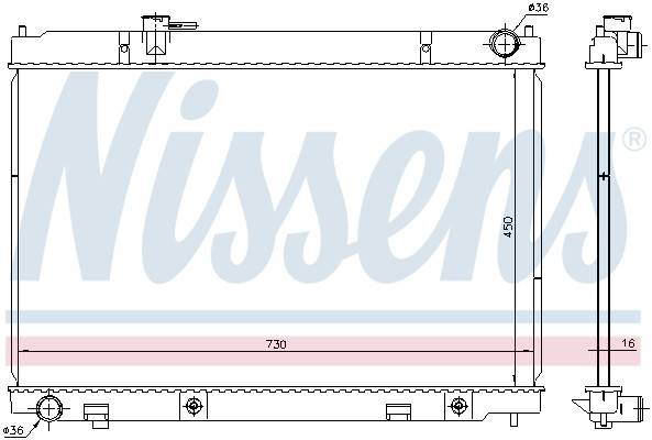 NISSENS Kühler, Motorkühlung