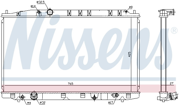 NISSENS Kühler, Motorkühlung