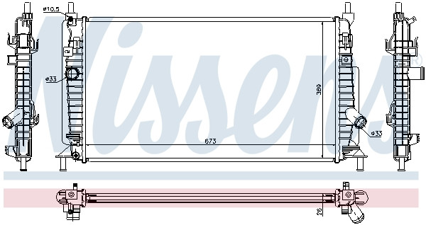 NISSENS Kühler, Motorkühlung
