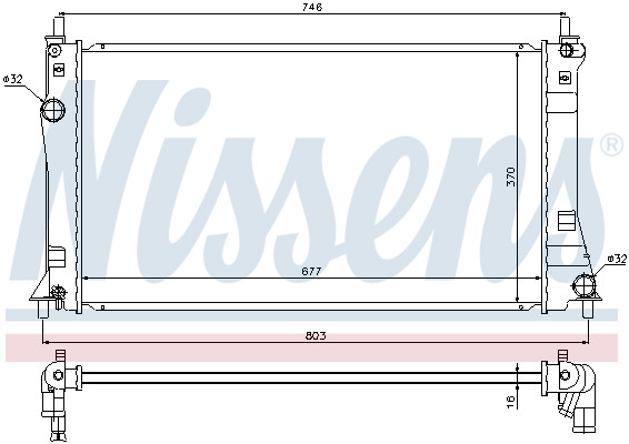 NISSENS Kühler, Motorkühlung