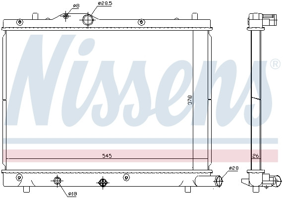 NISSENS Kühler, Motorkühlung