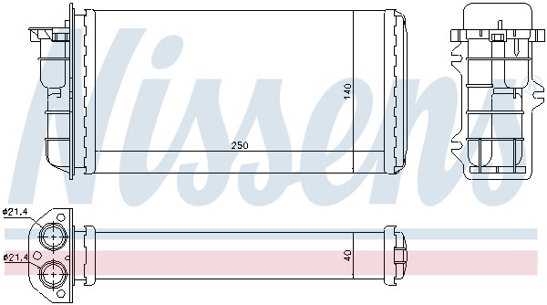 NISSENS Wärmetauscher, Innenraumheizung