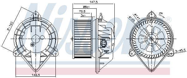 NISSENS Elektromotor, Innenraumgebläse