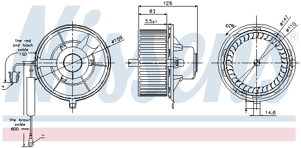 NISSENS Elektromotor, Innenraumgebläse