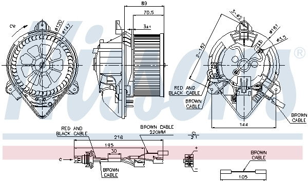NISSENS Elektromotor, Innenraumgebläse