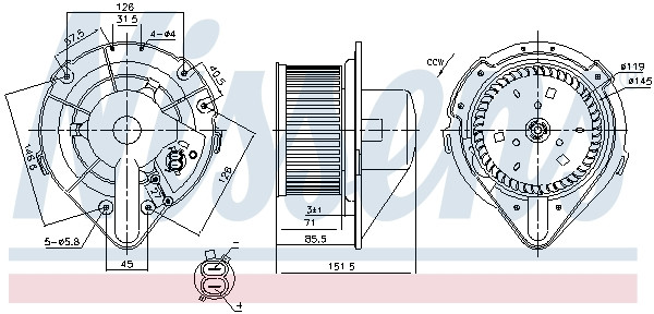 NISSENS Elektromotor, Innenraumgebläse