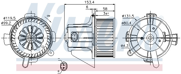 NISSENS Elektromotor, Innenraumgebläse