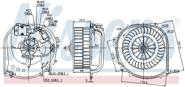 NISSENS Elektromotor, Innenraumgebläse