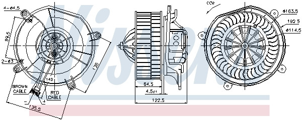 NISSENS Elektromotor, Innenraumgebläse