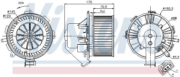 NISSENS Elektromotor, Innenraumgebläse