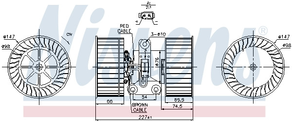NISSENS Elektromotor, Innenraumgebläse