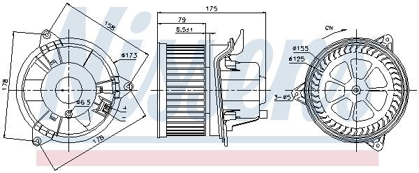 NISSENS Elektromotor, Innenraumgebläse