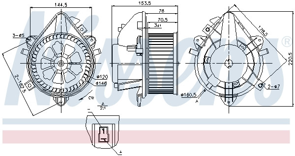 NISSENS Elektromotor, Innenraumgebläse