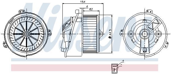 NISSENS Elektromotor, Innenraumgebläse