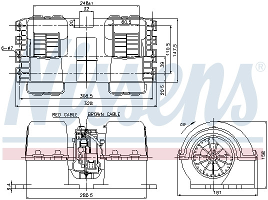 NISSENS Elektromotor, Innenraumgebläse