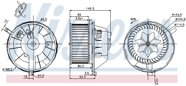 NISSENS Elektromotor, Innenraumgebläse