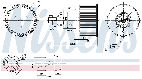 NISSENS Elektromotor, Innenraumgebläse
