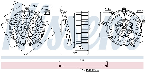 NISSENS Elektromotor, Innenraumgebläse