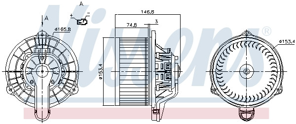 NISSENS Elektromotor, Innenraumgebläse