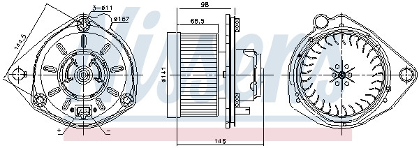 NISSENS Elektromotor, Innenraumgebläse