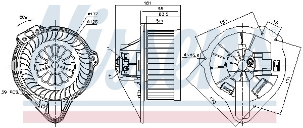 NISSENS Elektromotor, Innenraumgebläse