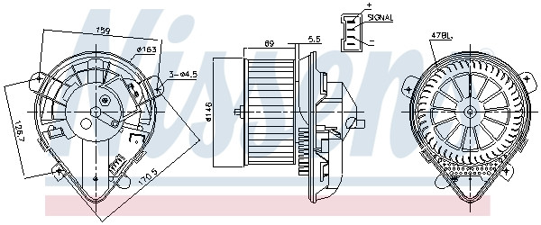 NISSENS Elektromotor, Innenraumgebläse