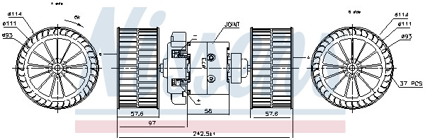 NISSENS Elektromotor, Innenraumgebläse