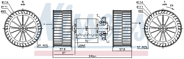 NISSENS Elektromotor, Innenraumgebläse