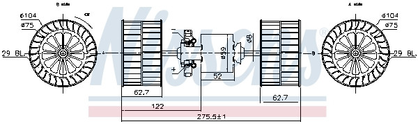 NISSENS Elektromotor, Innenraumgebläse