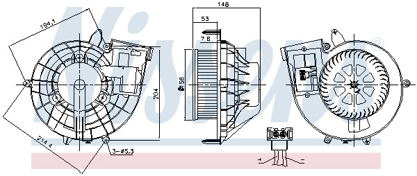 NISSENS Elektromotor, Innenraumgebläse
