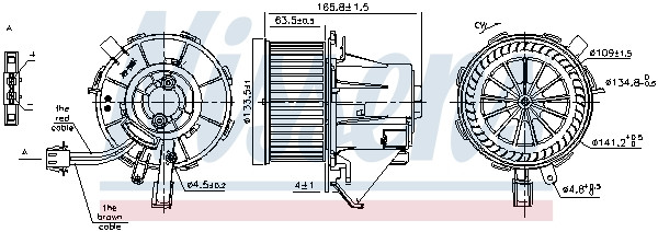 NISSENS Elektromotor, Innenraumgebläse