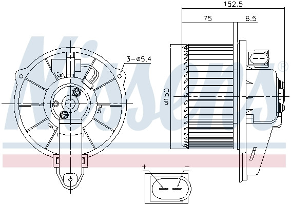 NISSENS Elektromotor, Innenraumgebläse