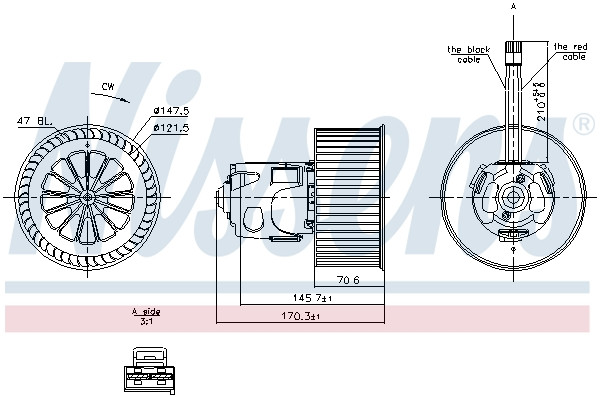 NISSENS Elektromotor, Innenraumgebläse
