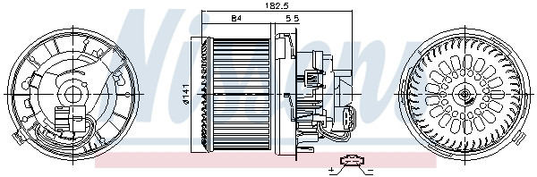 NISSENS Elektromotor, Innenraumgebläse