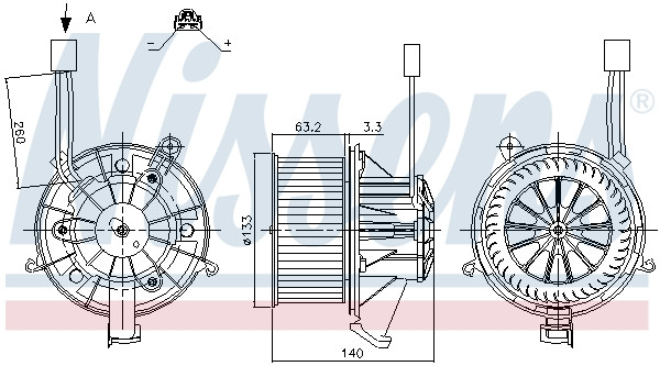 NISSENS Elektromotor, Innenraumgebläse