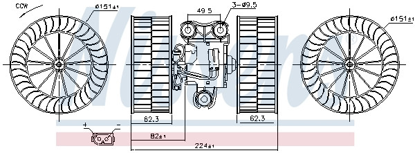 NISSENS Elektromotor, Innenraumgebläse