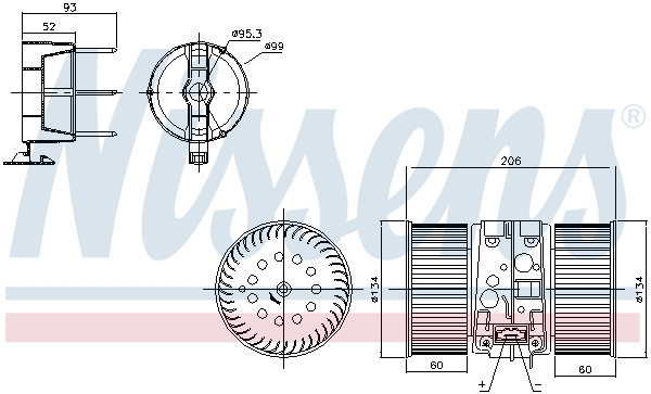 NISSENS Elektromotor, Innenraumgebläse