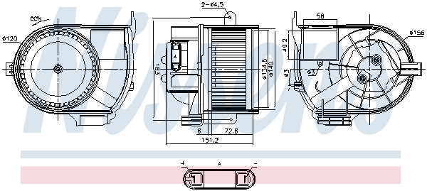 NISSENS Elektromotor, Innenraumgebläse