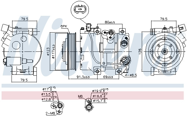 NISSENS Kompressor, Klimaanlage