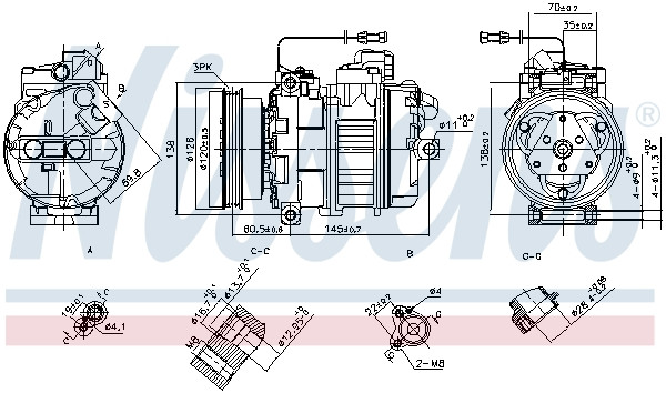 NISSENS Kompressor, Klimaanlage