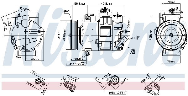 NISSENS Kompressor, Klimaanlage