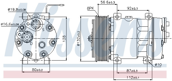 NISSENS Kompressor, Klimaanlage