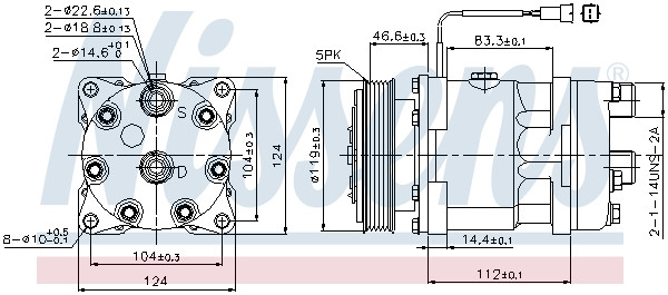 NISSENS Kompressor, Klimaanlage