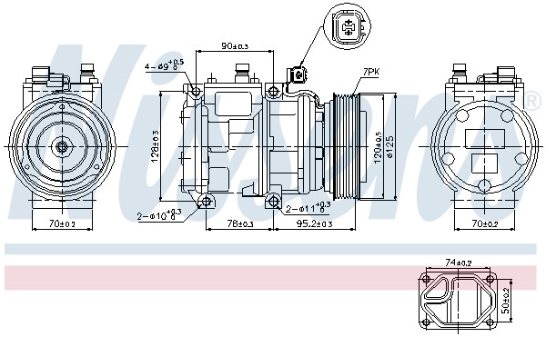 NISSENS Kompressor, Klimaanlage