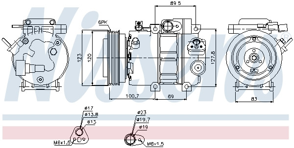 NISSENS Kompressor, Klimaanlage