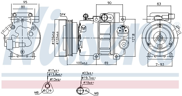 NISSENS Kompressor, Klimaanlage